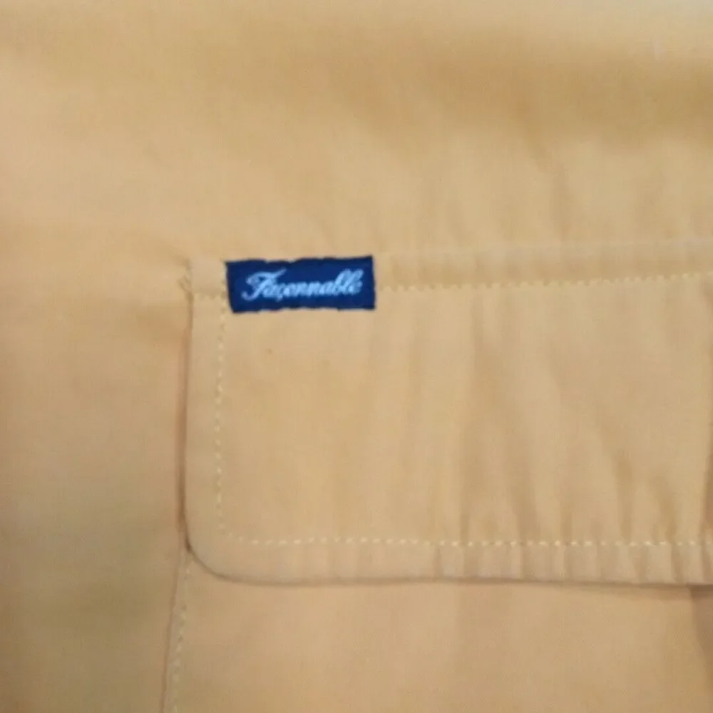 Vintage Faconnable‎ Jacket Mens S Yellow Ribbing Wool Blend Water Resistant - Picture 11 of 12